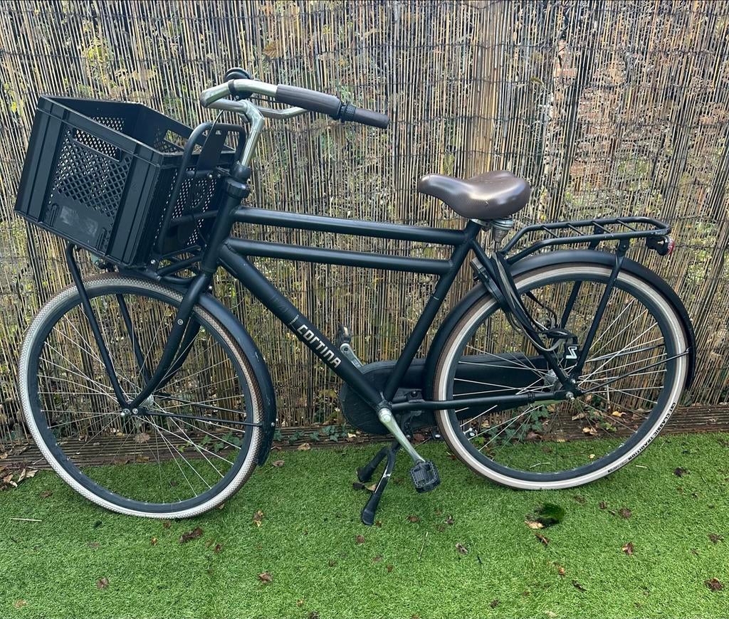 Cortina zwarte Transportfiets, Ophalen of Verzenden, Gebruikt, 26 inch of meer, Versnellingen