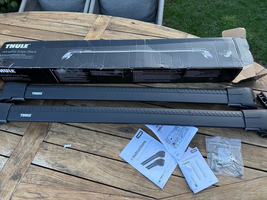 Audi Q7 2015 - heden - Thule WingBar Edge dakdrager, Auto diversen, Dakdragers, Ophalen, Gebruikt