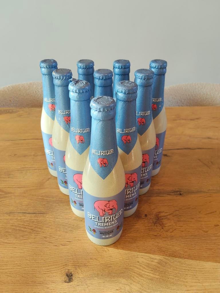 10 flesjes Delirium Tremens strong blond speciaalbier, Verzamelen, Biermerken, Ophalen, Nieuw, Flesje(s), Overige merken