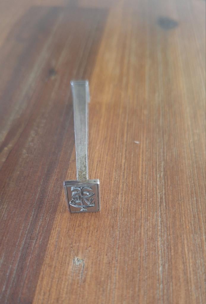 Zilveren Lakstempel met Initiaal en origineel stukje wax, Antiek en Kunst, Ophalen of Verzenden, Zilver