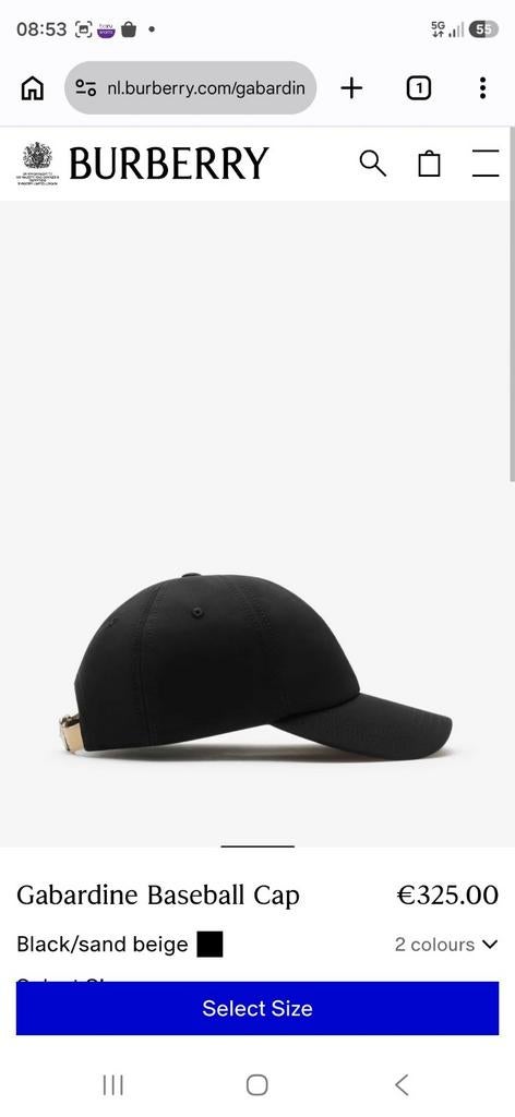 Burberry cabardine baseball pet/cap, Kleding | Heren, Hoeden en Petten, Ophalen of Verzenden, Nieuw