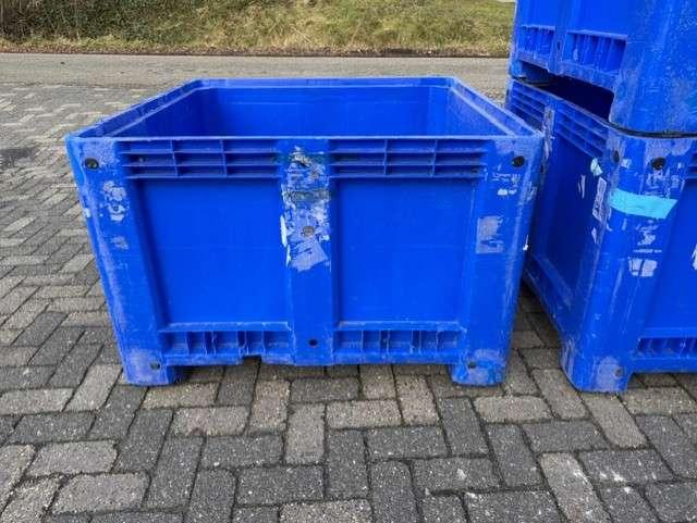 Blauwe kunststof palletbox slowfeeder. hooibak, waterbak, Niet ingevuld, Niet ingevuld, Ophalen of Verzenden, Zo goed als nieuw