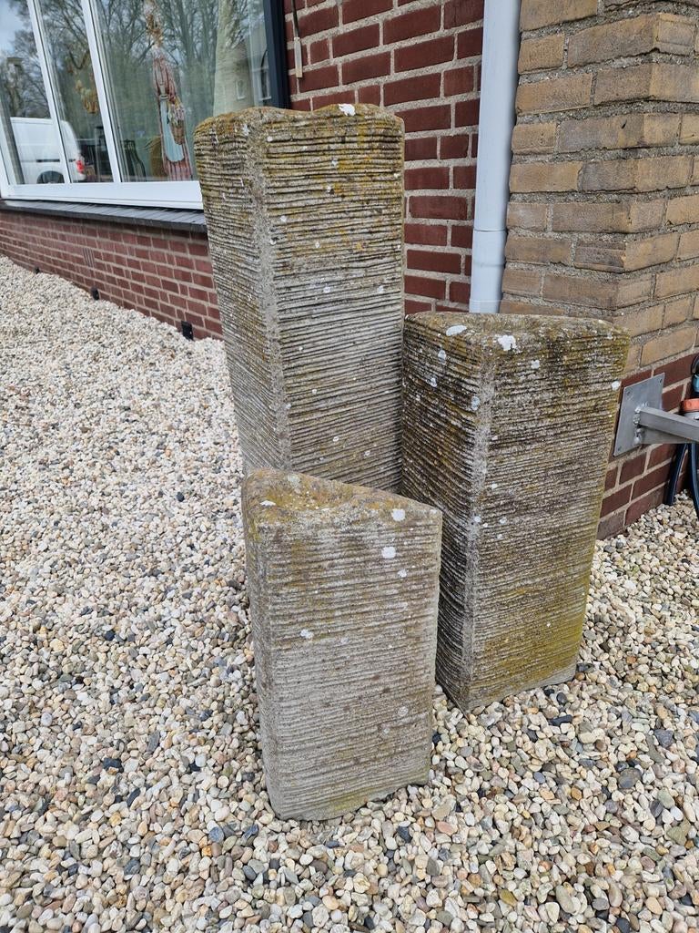 Stenen Waterornament Set voor Tuin of Terras, Ophalen, Gebruikt, Graniet, Waterornament