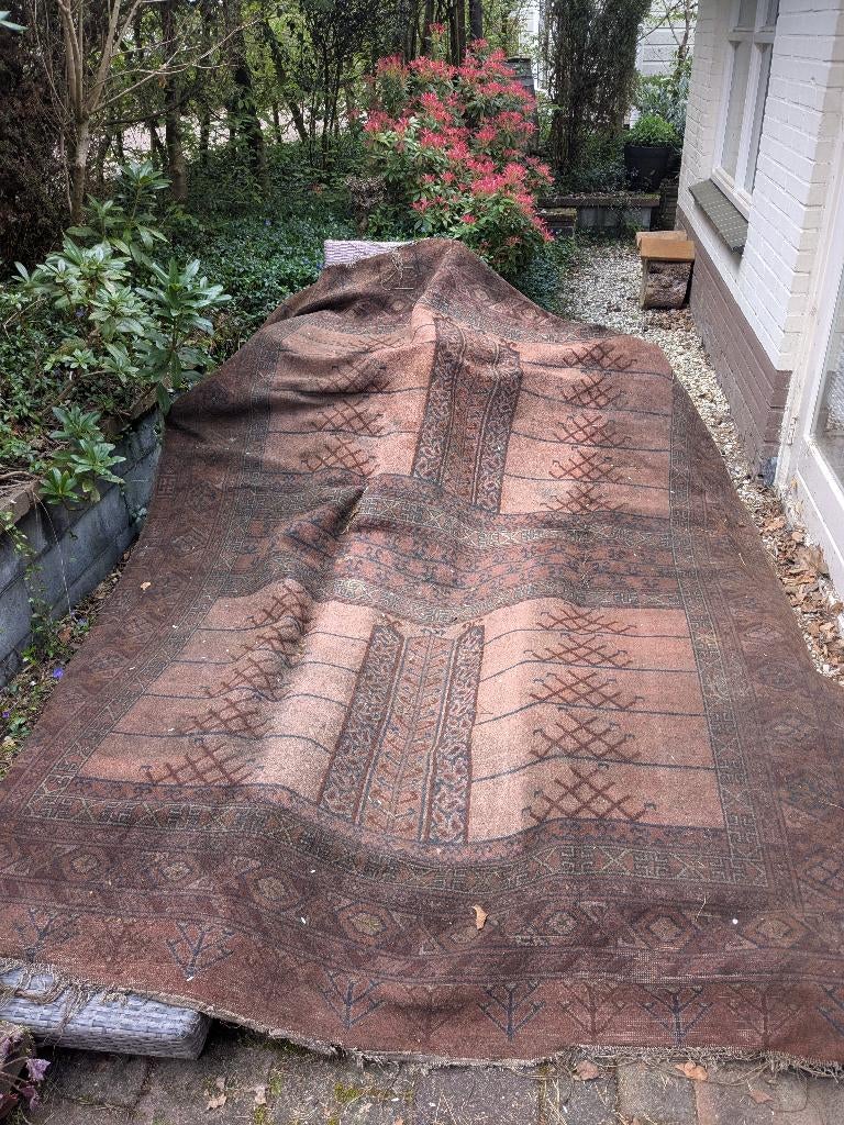 Afgaans vloerkleed, Ophalen, Gebruikt, Bruin, 150 tot 200 cm