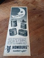 Advertentie van Homburg Cuyk gezellige avonden 1956, Ophalen of Verzenden, Zo goed als nieuw, Overige typen