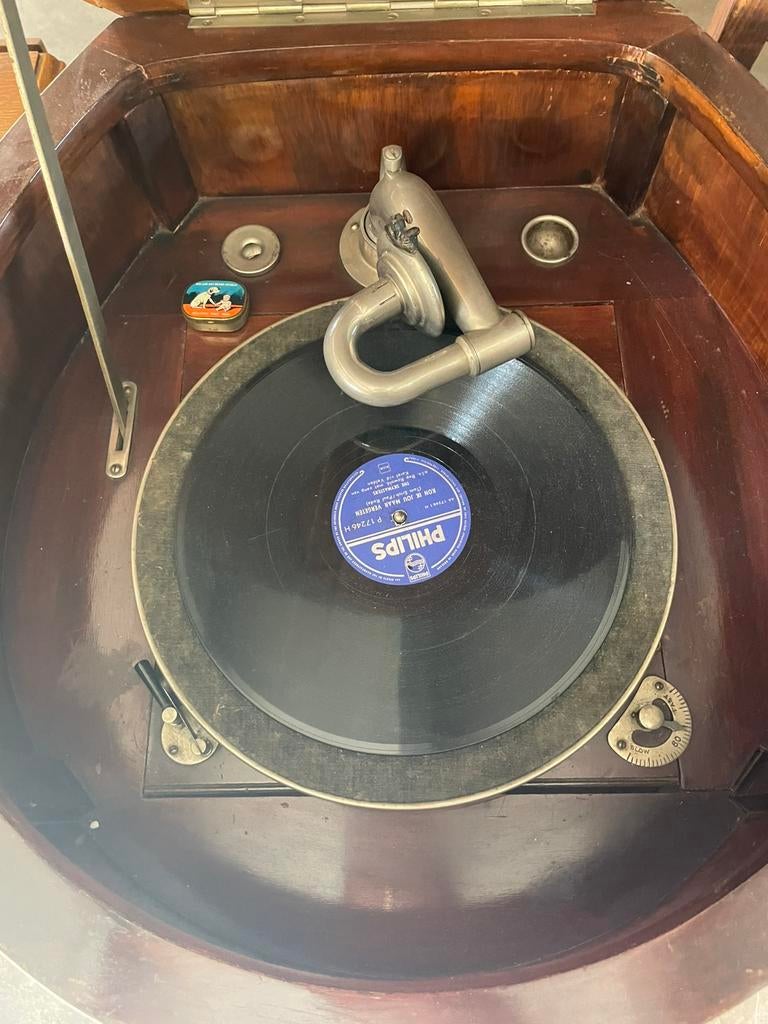 Prachtige oude gramafoom speler, Ophalen of Verzenden