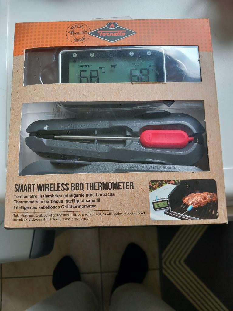 smart wireless bbq thermometer merk fornetto, Ophalen, Nieuw
