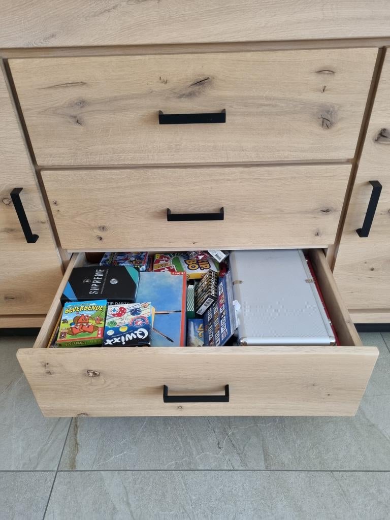 Dressoir Indiana - Nature white (met kinderslot), Ophalen, 25 tot 50 cm, 150 tot 200 cm