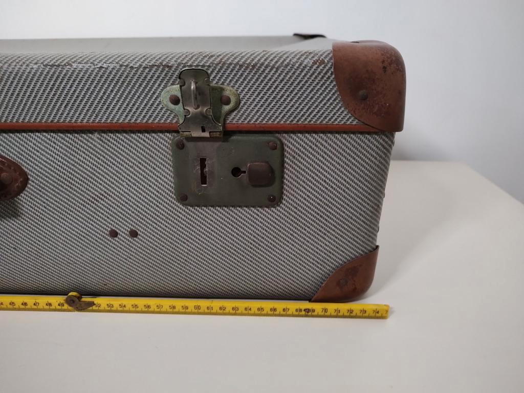 K548 VINTAGE jaren 50 koffer van geperst karton, Overige materialen, Gebruikt, Onbekend, Ophalen of Verzenden
