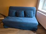 IKEA Lycksele Litsbo slaapbank - Blauw, 2-persoons, Ophalen, Gebruikt, Blauw, Tweepersoons