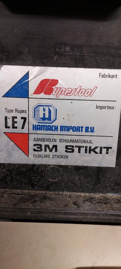 Rupes LE 7 Vlakschuurmachine - Gebruikt, Ophalen of Verzenden, Gebruikt, Minder dan 600 watt, Vlakschuurmachine