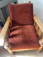 Rookstoel met verstelbare leuning, Huis en Inrichting, Stoelen, Ophalen, Gebruikt, Bruin, Eén