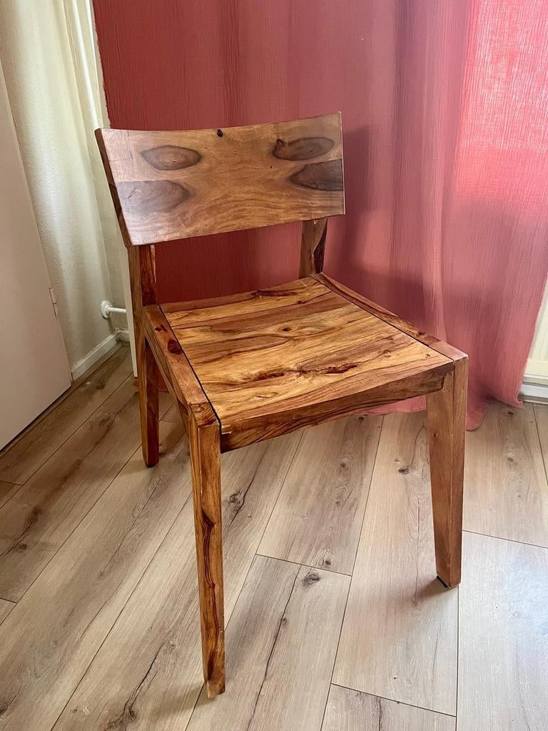 2 design stoelen van Loods 5, Ophalen, Twee, Bruin, Zo goed als nieuw