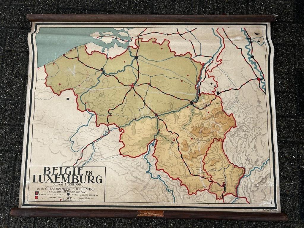 België en Luxemburg, Antiek en Kunst, Ophalen of Verzenden, Aardrijkskunde