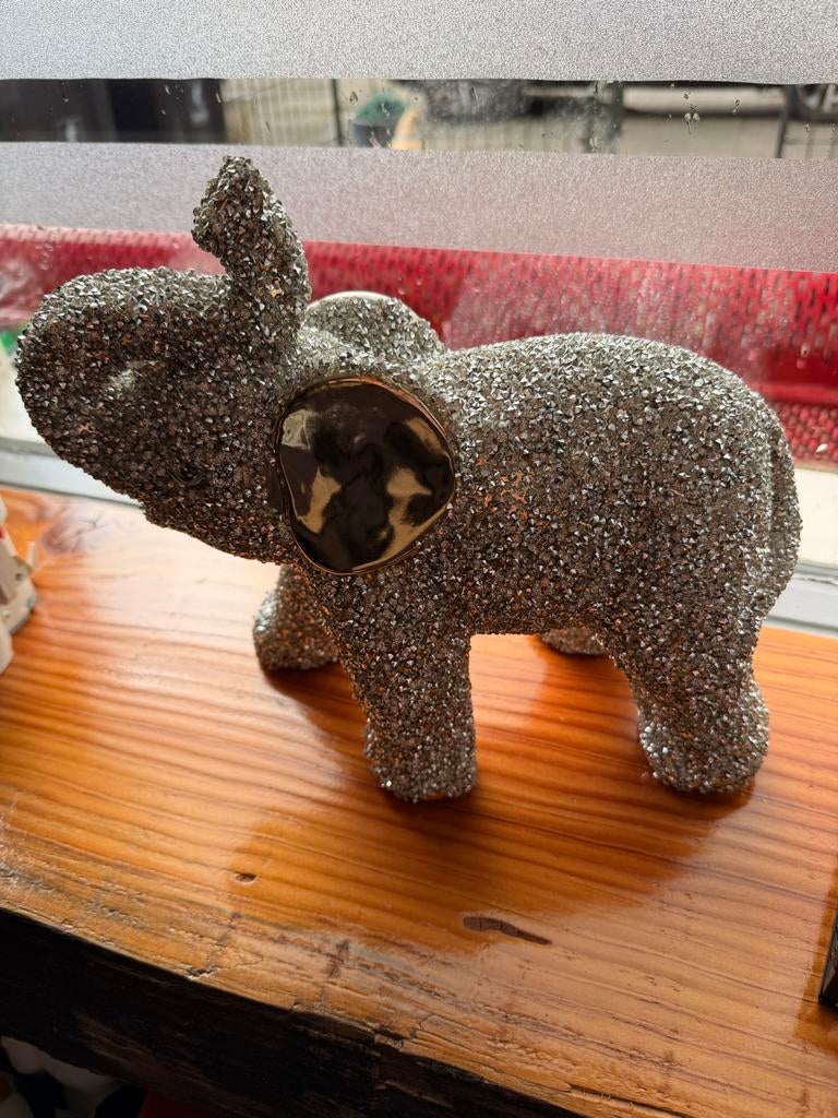 Glitter olifant, Huis en Inrichting, Woonaccessoires | Overige, Ophalen of Verzenden, Gebruikt