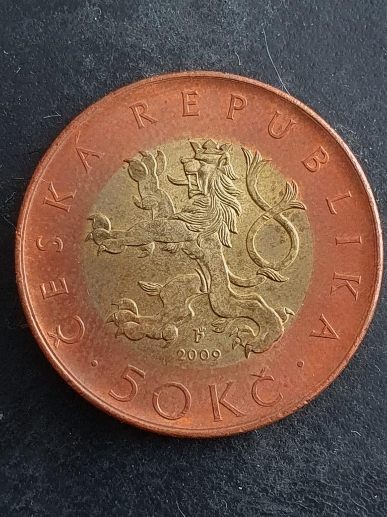 50 Forint munt uit 2009 Tsjecho- Slowakije, Postzegels en Munten, Munten | Europa | Niet-Euromunten, Ophalen of Verzenden