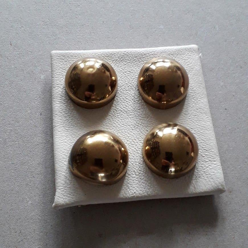 4 goudkleurige knopen / knoppen diameter 2 cm /KNOOP, Ophalen of Verzenden, Nieuw, Knoop of Knopen