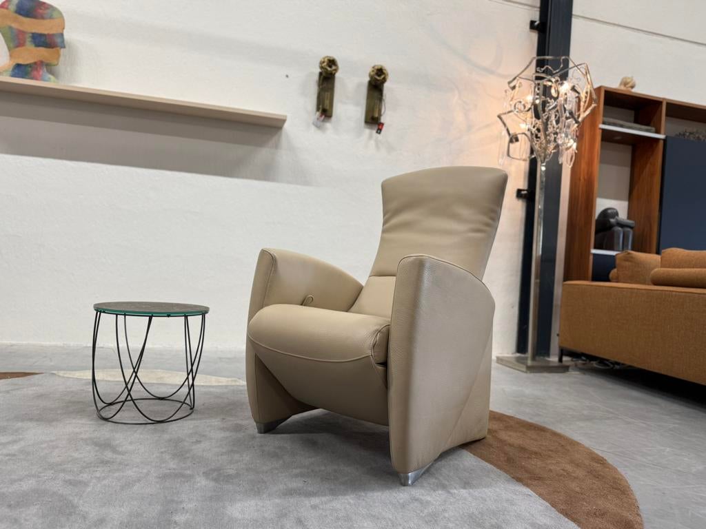 Showmodel Jori Vinci 3295 Relaxfauteuil Beach leer, Huis en Inrichting, Fauteuils, Nieuw, Leer, 50 tot 75 cm, 75 tot 100 cm, Ophalen of Verzenden