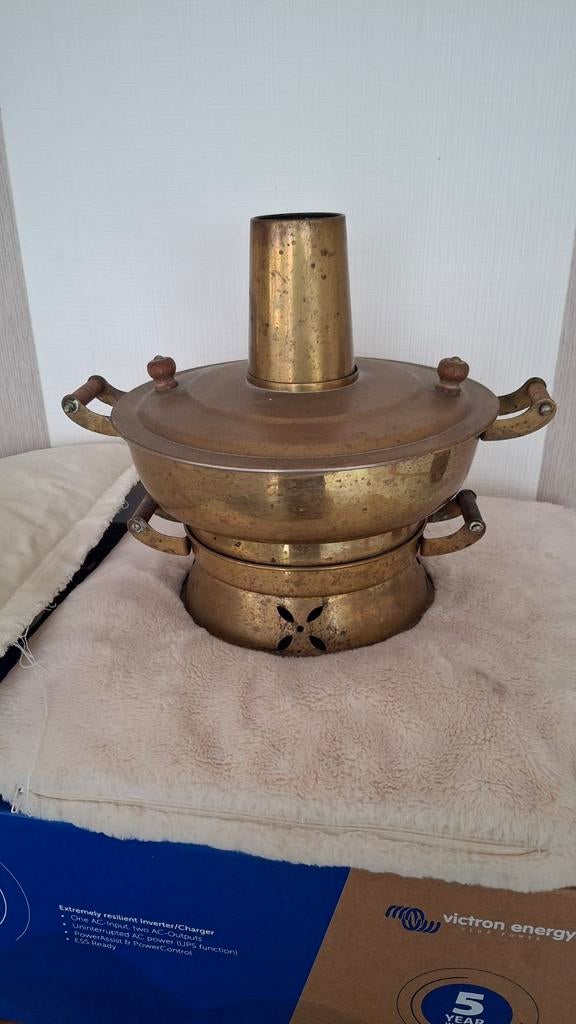 Antieke koperen  Hot pot Chinese, Antiek en Kunst, Antiek | Koper en Brons, Ophalen of Verzenden, Koper