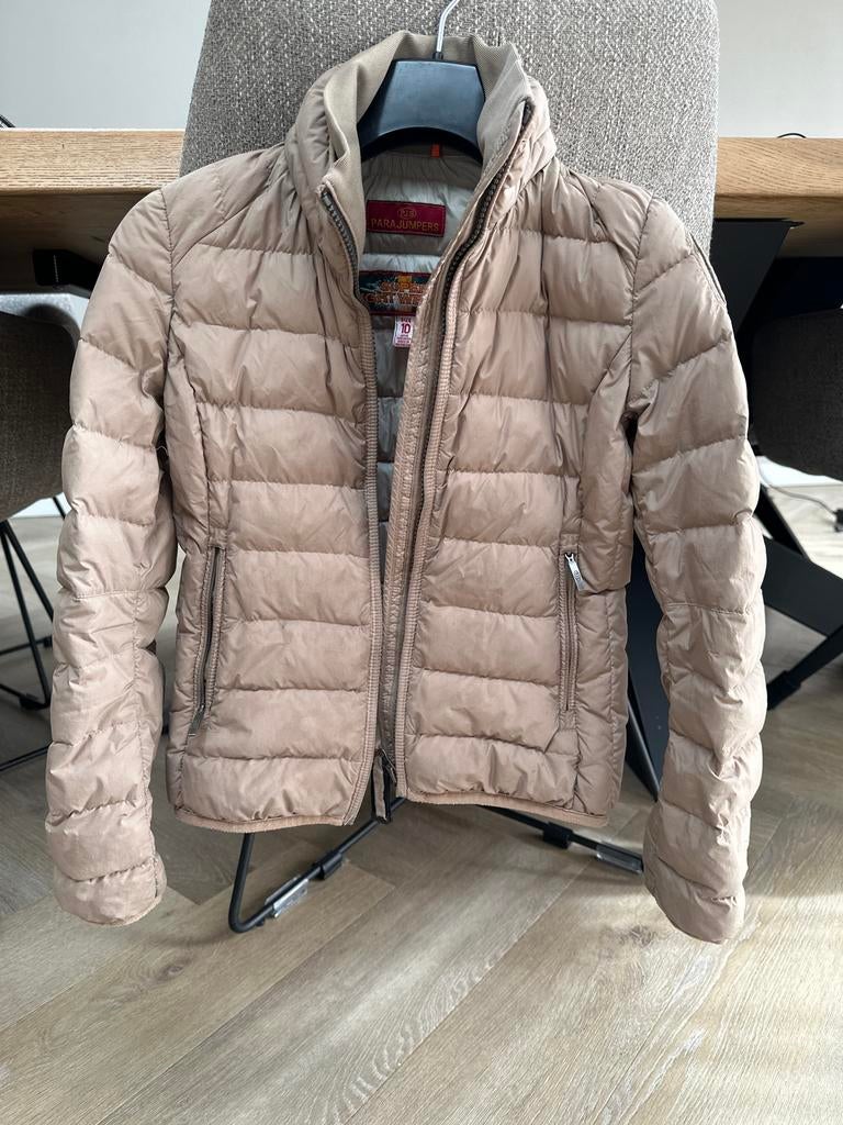 Parajumpers (tussen)jas beige geena girl maat 10, Ophalen of Verzenden, Gedragen, Maat 36 (S), Beige