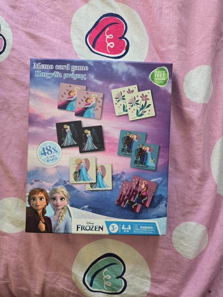 Disney Frozen Memo Kaartspel - 48 Kaarten, Een of twee spelers, Ophalen of Verzenden, Nieuw, Disney