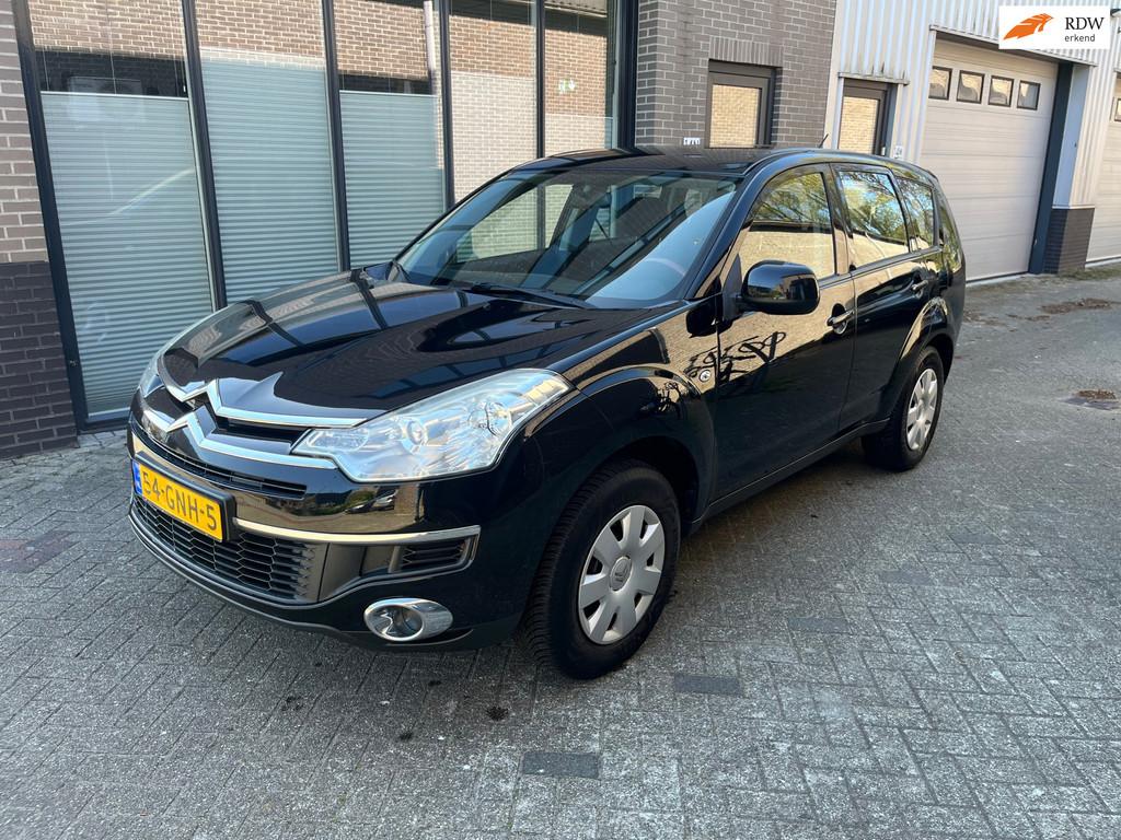 Citroen C-Crosser 2.4-16V Prestige! Boekjes! Trekhaak! Airco, Auto's, Citroën, Stof, 4 cilinders, USB, Zwart