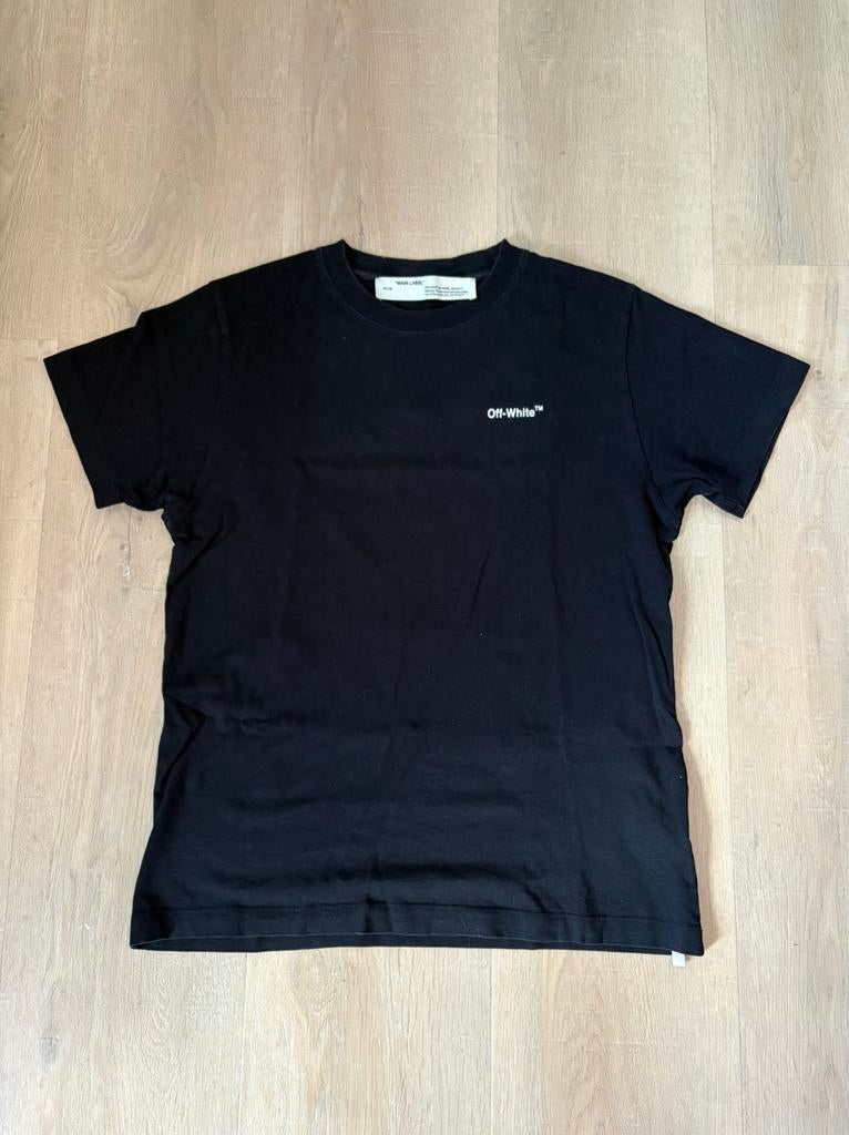 Off White shirt, Kleding | Heren, T-shirts, Ophalen of Verzenden, Zo goed als nieuw, Maat 48/50 (M), Zwart