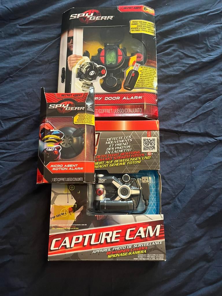 Spy Gear set Capture Cam, deuralarm en bewegingsmelder, Ophalen of Verzenden, Nieuw, Jongen of Meisje