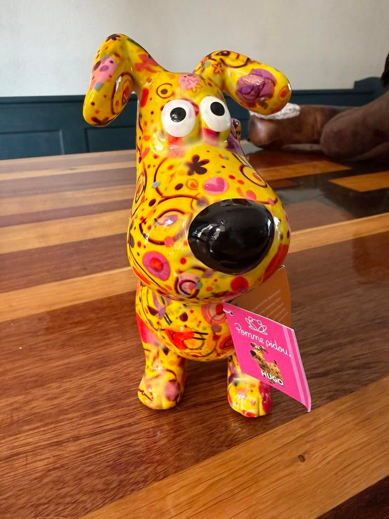 Pomme Pidou spaarpot HUGO, Verzamelen, Ophalen of Verzenden, Zo goed als nieuw, Steen, Aardewerk of Keramiek, Dier