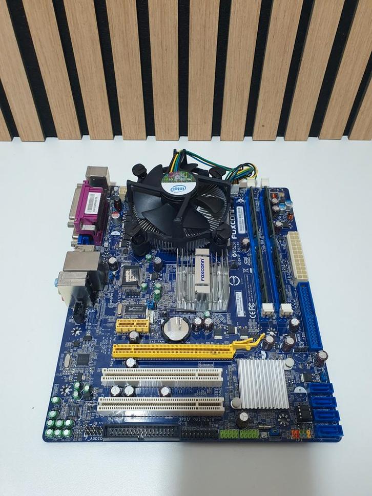 Foxconn G31MXP Moederbord + Intel Pentium Dual-Core E5200, Computers en Software, Moederborden, Refurbished, Intel, DDR2, Ophalen of Verzenden