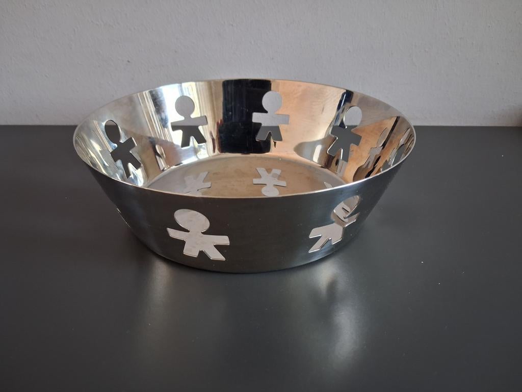 Alessi schaal met figuurtjes girotondo king kong, Ophalen of Verzenden, Rond, Overige materialen