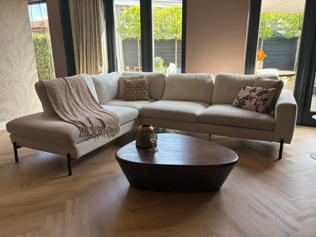 Mooie hoek bank, Ophalen, Zo goed als nieuw, Stof