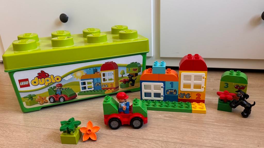 Grote Lego Duplo set met veel extra's en figuren, Gebruikt, Overige thema's, Lego, Ophalen of Verzenden