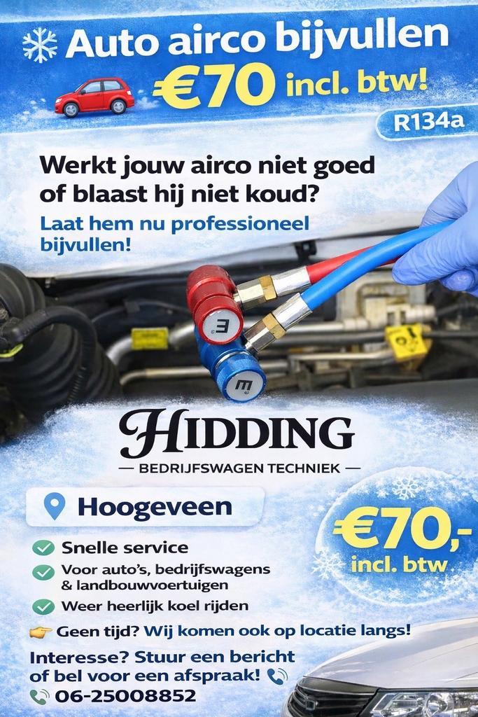 Airco service op locatie, Auto-onderdelen, Airco en Verwarming, Nieuw, Ophalen of Verzenden