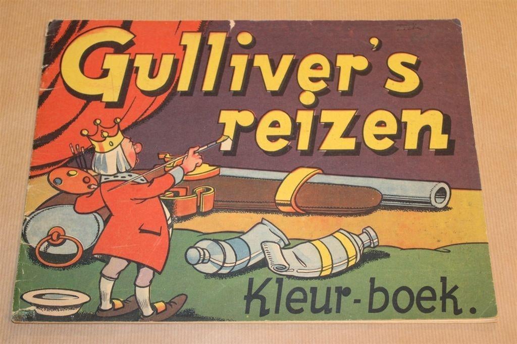 Gulliver's Reizen - Kleurboek - Circa 1950, Ophalen of Verzenden, Gelezen