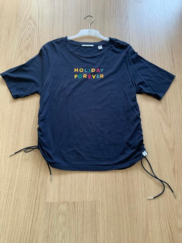 Maison Scotch T-shirt 'Holiday Forever' met aantrekkoord, Maat 38/40 (M), Blauw, Ophalen of Verzenden, Korte mouw