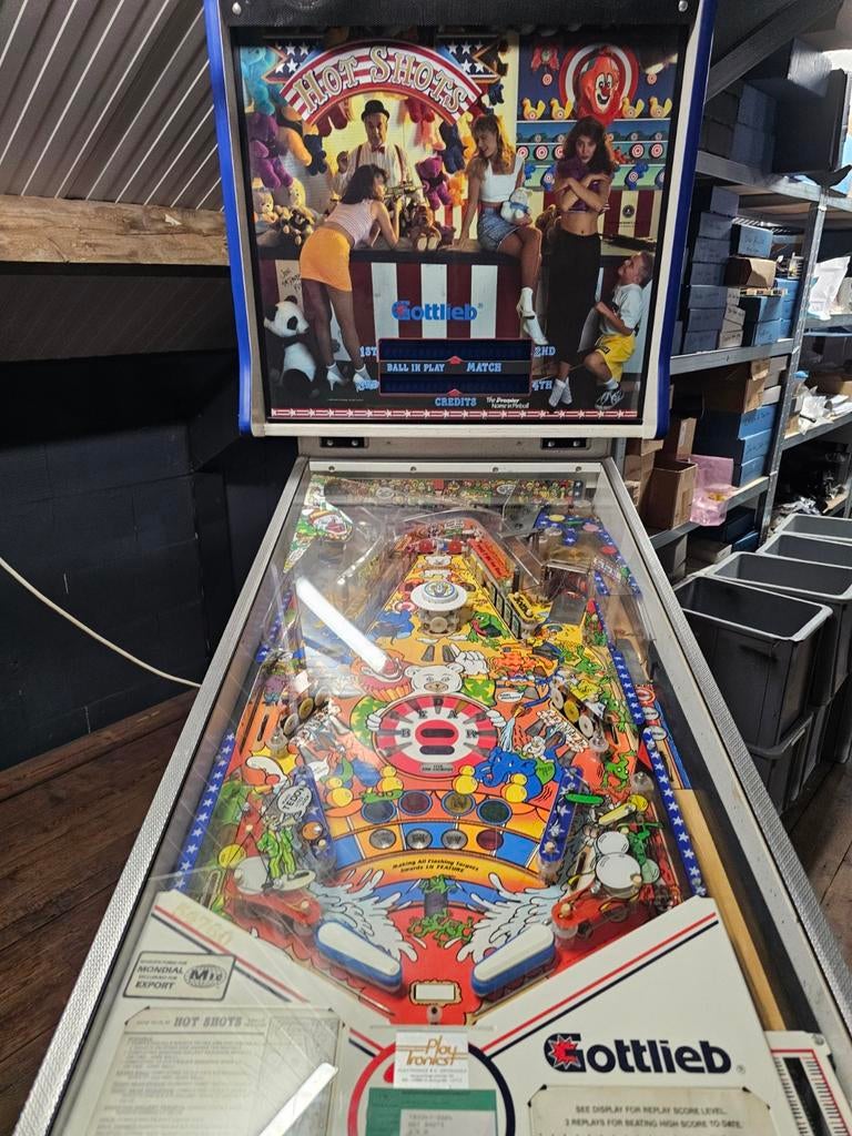 Flipperkast Hot Shots Gottlieb, Verzamelen, Ophalen, Gebruikt, Elektronisch, Gottlieb