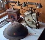 2 oude (veld) telefoons en Belgische helm, Ophalen, Landmacht, Overige gebieden, Helm of Baret