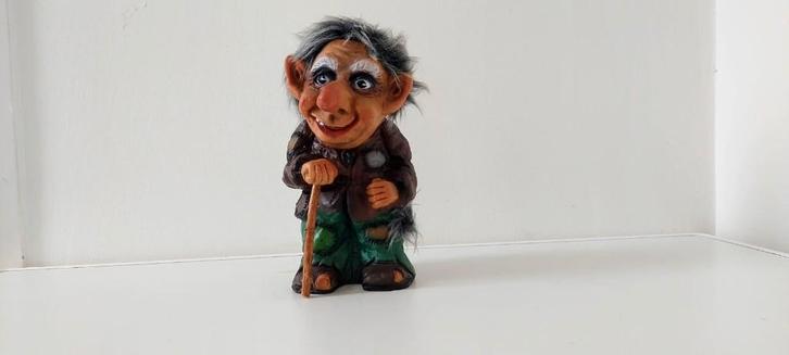 Vintage kunstof trol troll  Erling Krage Bergen Norway 22 cm, Verzamelen, Poppetjes en Figuurtjes, Zo goed als nieuw, Ophalen of Verzenden