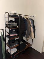 Zeer mooie kledingrek - als nieuw, Bruin met staal, Ophalen of Verzenden, Zo goed als nieuw