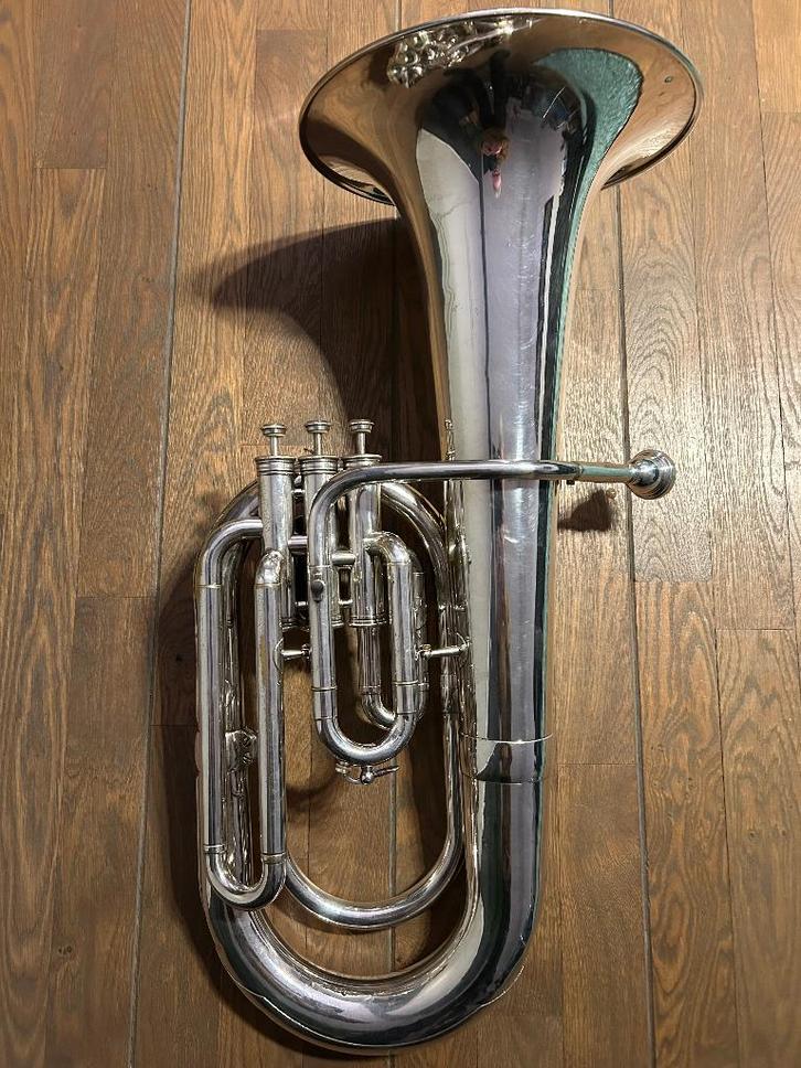 Antoine Courtois Euphonium, Muziek en Instrumenten, Blaasinstrumenten | Tuba's, Gebruikt, Euphonium of Tenortuba, Met koffer of draagtas