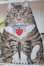 Borduurpatroon  Moeder Poes en Kittens   nr 8662, Verzenden, Nieuw, Handborduren, Patroon