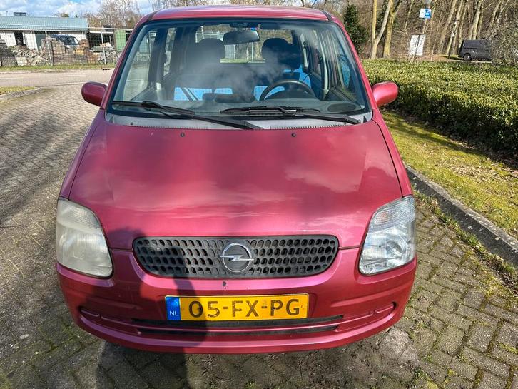 Opel Agila 1.2 I 16V 2000 Rood, Auto's, Opel, Particulier, Agila, Benzine, Hatchback, Handgeschakeld, Origineel Nederlands, Rood