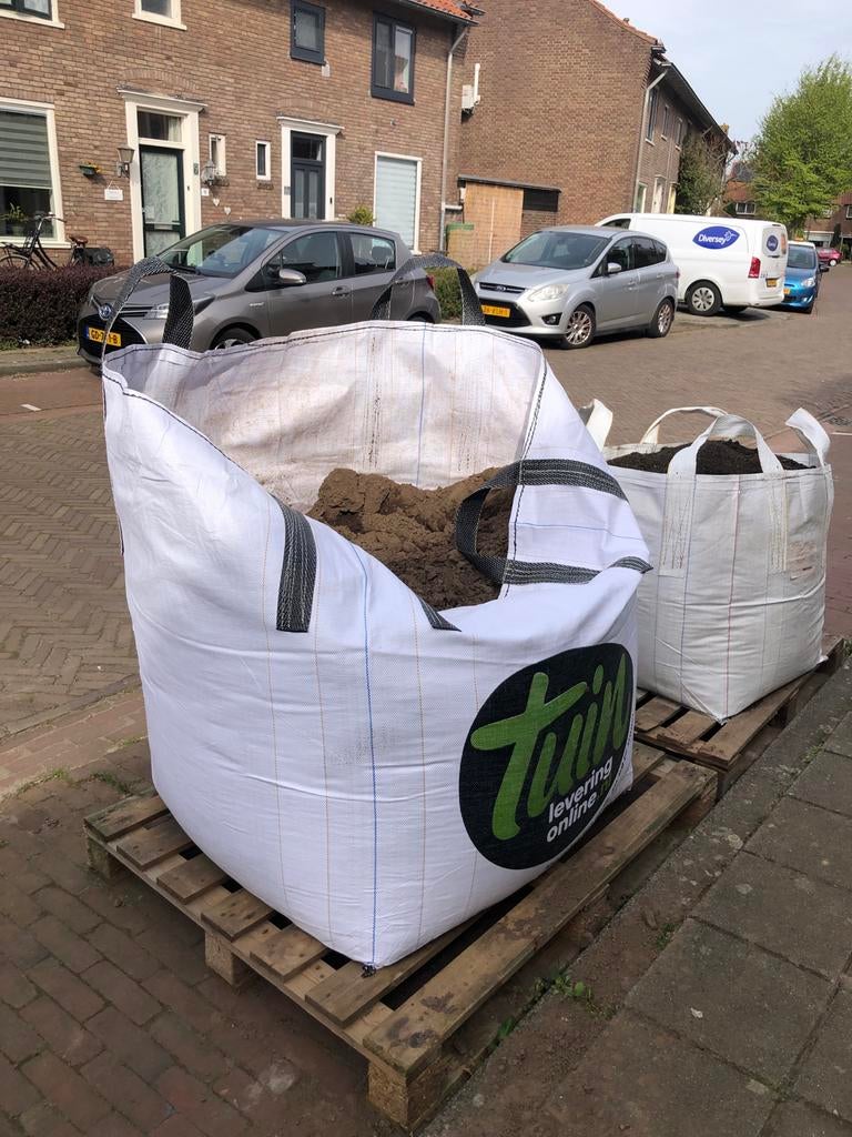 Bemeste teelaarde in big bag, Tuin en Terras, Aarde en Mest, Ophalen, Tuinaarde
