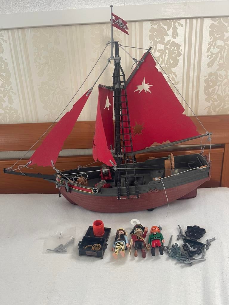 Playmobil piraten boot, Kinderen en Baby's, Speelgoed | Playmobil, Ophalen of Verzenden, Gebruikt, Complete set