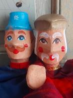 Oude Handpoppen poppenkastpoppen - Set van 2, Antiek en Kunst, Ophalen of Verzenden