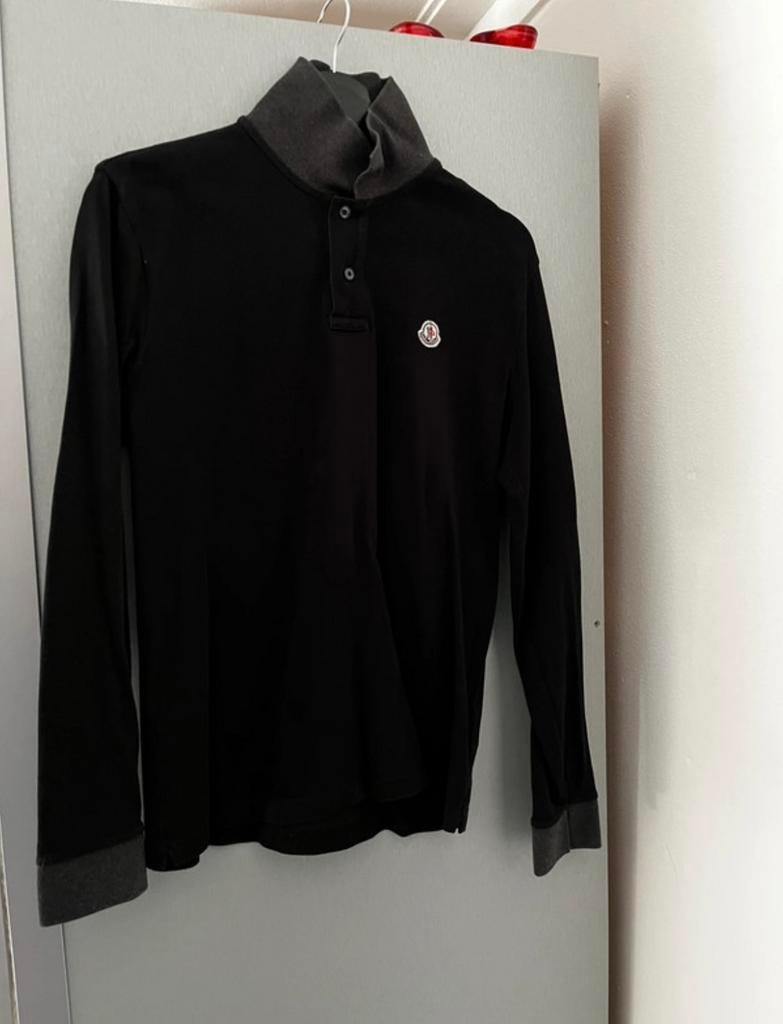 Moncler polo lage mouwen, Ophalen of Verzenden, Maat 48/50 (M), Zwart
