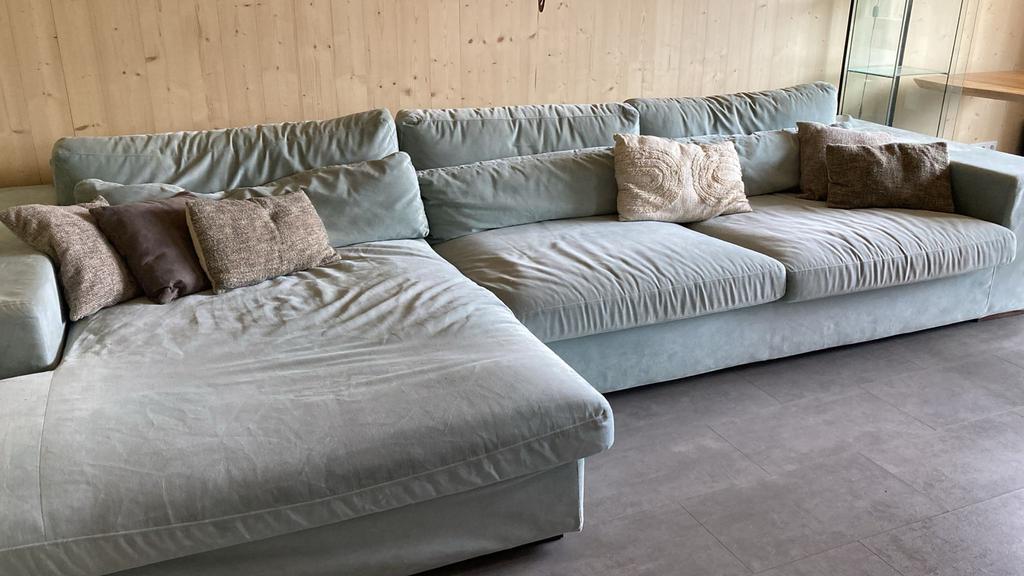 Mooie grote bank, Huis en Inrichting, Banken | Bankstellen, Gebruikt, 100 tot 125 cm, Hoekbank, 300 cm of meer