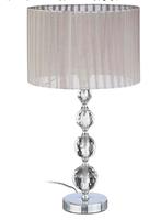 Nachtlampje kristal grijs/zilver, Huis en Inrichting, Lampen | Tafellampen, Ophalen, Gebruikt, 50 tot 75 cm, Glas