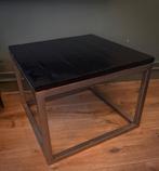 Bijzet tafel, Minder dan 55 cm, Gebruikt, Metaal of Aluminium, Vierkant